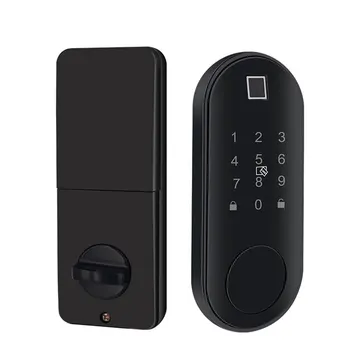 

Smart Fingerprint Door Lock 5021 Zinc Alloy Accurate Identification Support Virtual Password Prevent Peeping RFID Reader