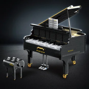 

Creative Ideas MOC Building Blocks Piano Dreamer Educational Assembled Toy Playable Grand Piano DIY Bricks For Kids Toys Gift