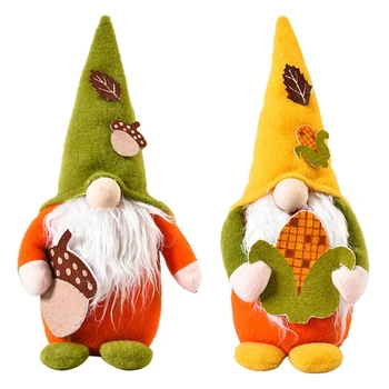 

Handmade Swedish Gnome Tomte Doll Ornaments Long Hat Christmas Elf Decoration