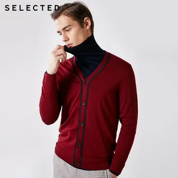 

SELECTED wool winter menS long sleeve cardigan knitting sweater | 419124529