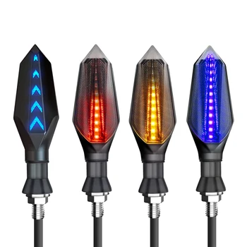 

Motorcycle Led Turn Signals Lamp Arrows Lights Blinker Flashing Indicators Amber for yamaha xvs 1100 r1 2015 r3 2019 r6 2008