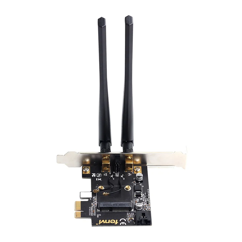 Мини PCI адаптер без вывода с 2 антеннами Mini WiFi Bluetooth карта для Intel 6300 7260 3160AC|Сетевые