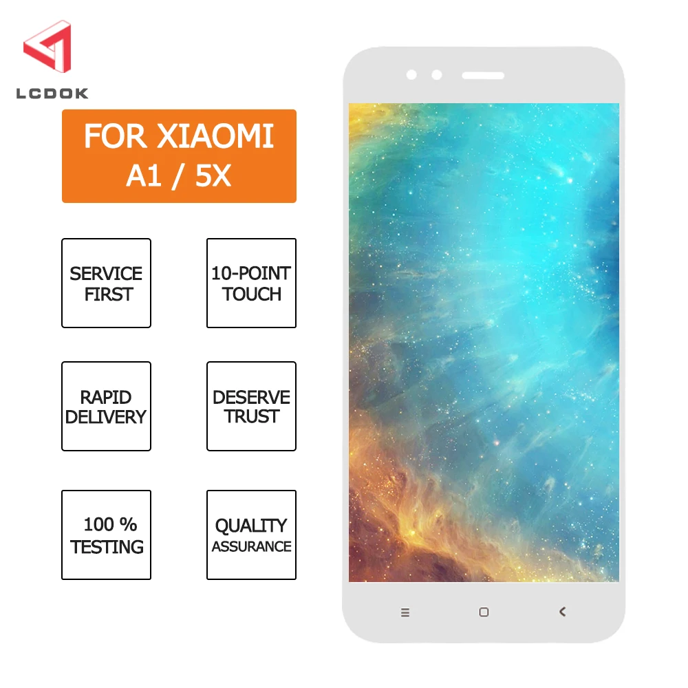 100% протестированный mi A1 lcd для Xiaomi дисплей кодирующий преобразователь сенсорного