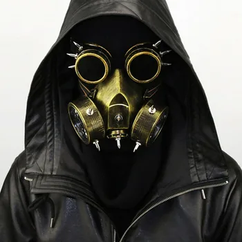 

Gothic Rivet Mask Crow Plague Doctor Model Beak Doctor Long Nose Cosplay Fancy Retro Rock Leather Beak Festival Halloween Mask
