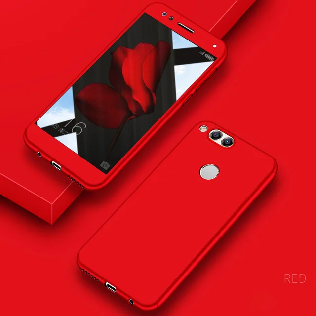 Red 360 полный защитный чехол для телефона, чехол для huawei Honor 6A, матовый Мягкий силиконовый чехол для huawei Honor 6 A, чехол для телефона - Цвет: Red