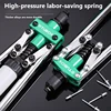 Manual Rivet Gun Set with 4 Sizes of Rivet Heads, Heavy-duty One-handed Rivet Gun Tool for Metal, Plastic and Leather 2