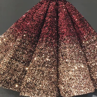 wine red gold Постепенная замена черного и красного цвета свадебные платья с блестками с длинным рукавом Роскошные свадебные платья Serene Хилл HMD66991 на заказ - Цвет: wine red gold