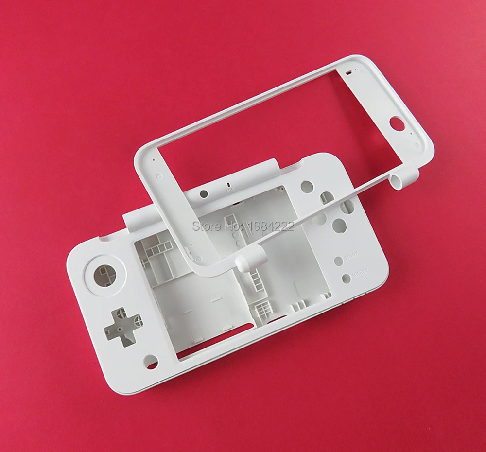 For New 2DS XL 2DS LL White Plastic Housing Shell Case Replacement Part Plate Set