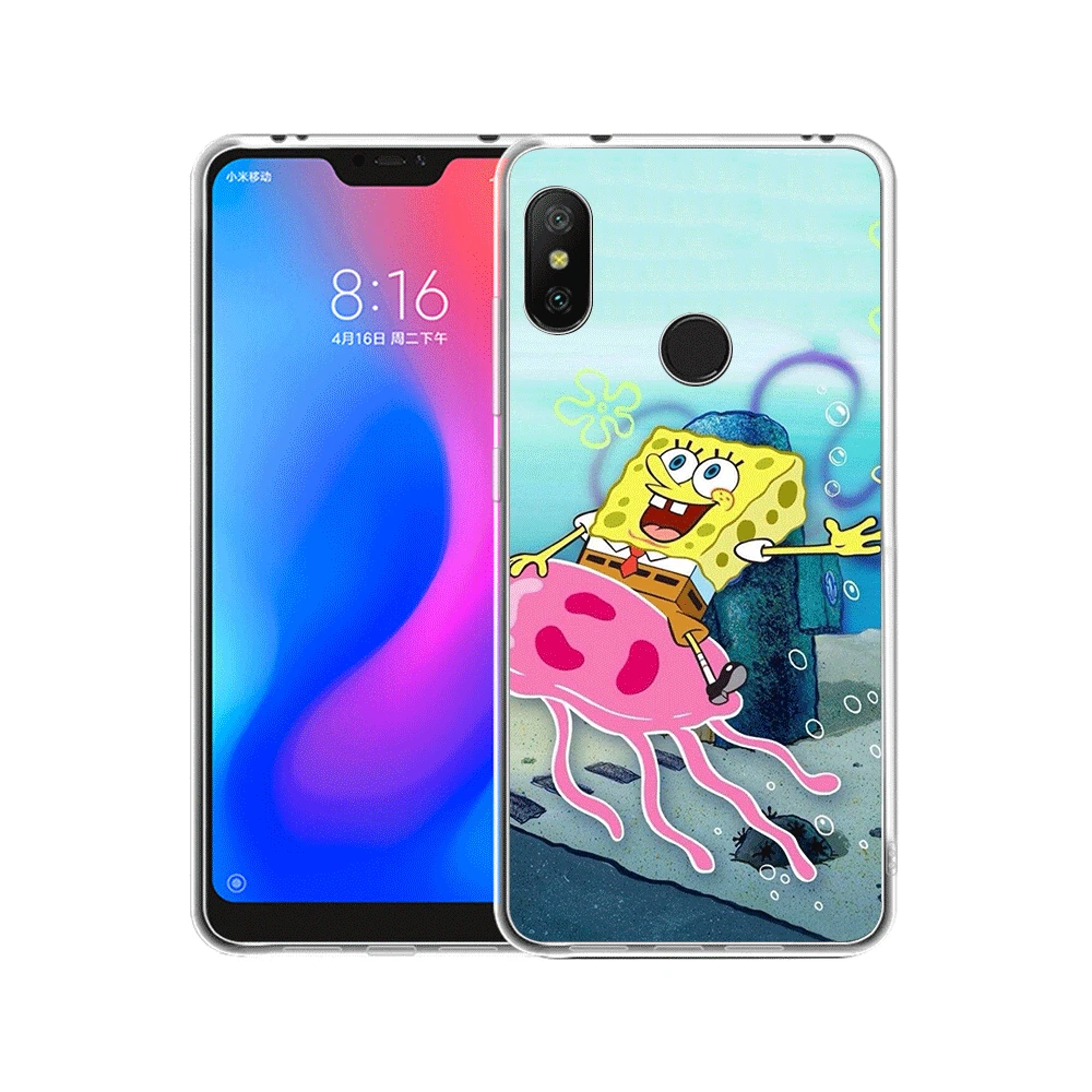 Мобильный чехол для телефона для Xiaomi Redmi 3S 3 4 6 4A 4X 5A 7 7A K20 экшн-камеры GO Pro Plus твердый переплет рисунком из мультфильма «Губка Боб»-2 - Цвет: H11