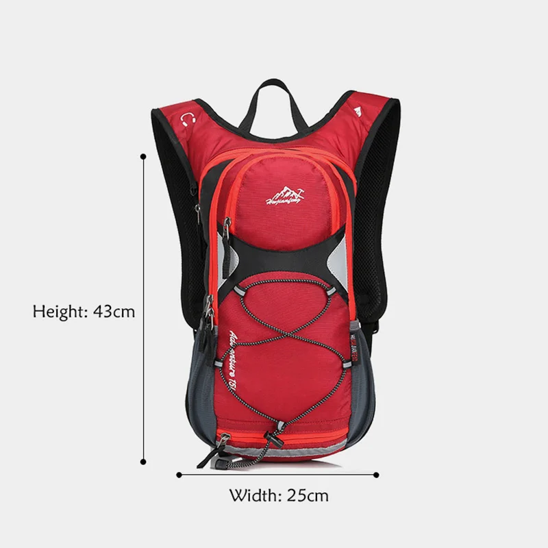 15L водонепроницаемый рюкзак для езды на велосипеде, гидратационный рюкзак для бега, марафона, кемпинга, спорта на открытом воздухе, сумка для воды, 2L