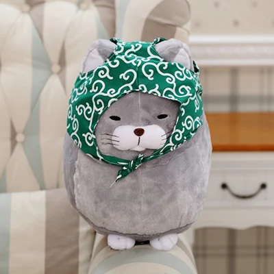 1 шт. 30 см/40 см Милая кошка плюшевая кукла, имитация кошки плюшевые игрушки, креативные кошки плюшевые игрушки, детские игрушки - Цвет: Серый