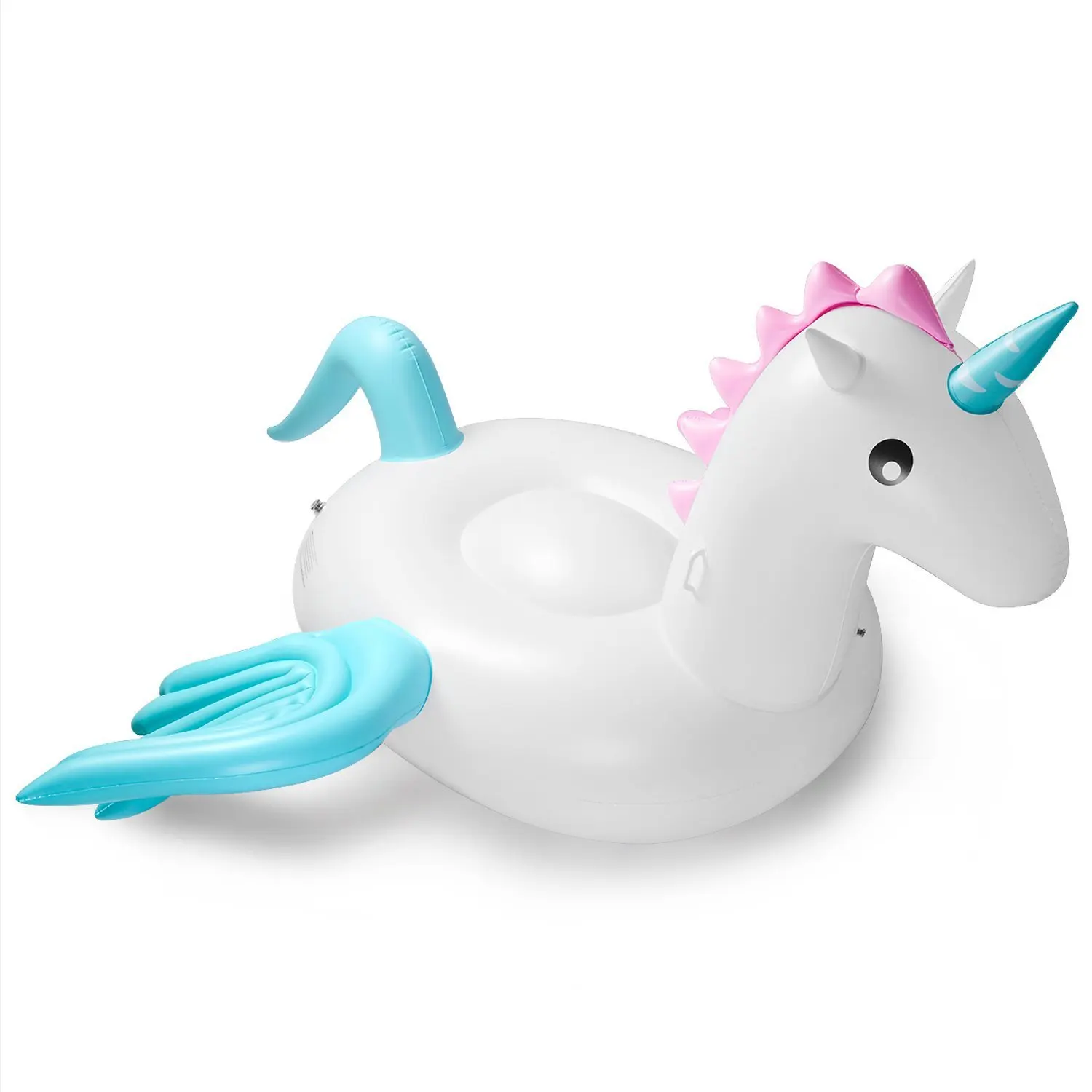 

Water the Flower of Inflatable Pink And Blue Wing Unicorn Riding, Inflatable Color Unicorn Floating Bed World Best Seller