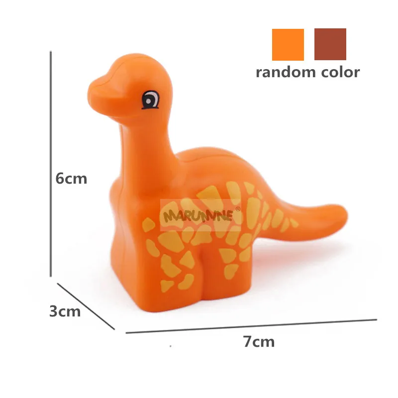 MARUMINE Bricks Classic Zoo Animal Series Dinosaur Whale Horse Dog Big Particle Classic Building Blocks Children Educational Toy diy house kits Model Building Toys