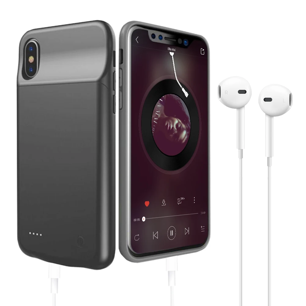 

Ultra Slim Silicone shockproof 3000mah Battery Charge case External Battery Charging Pack Backup Case For iphone 6 6s 7 8