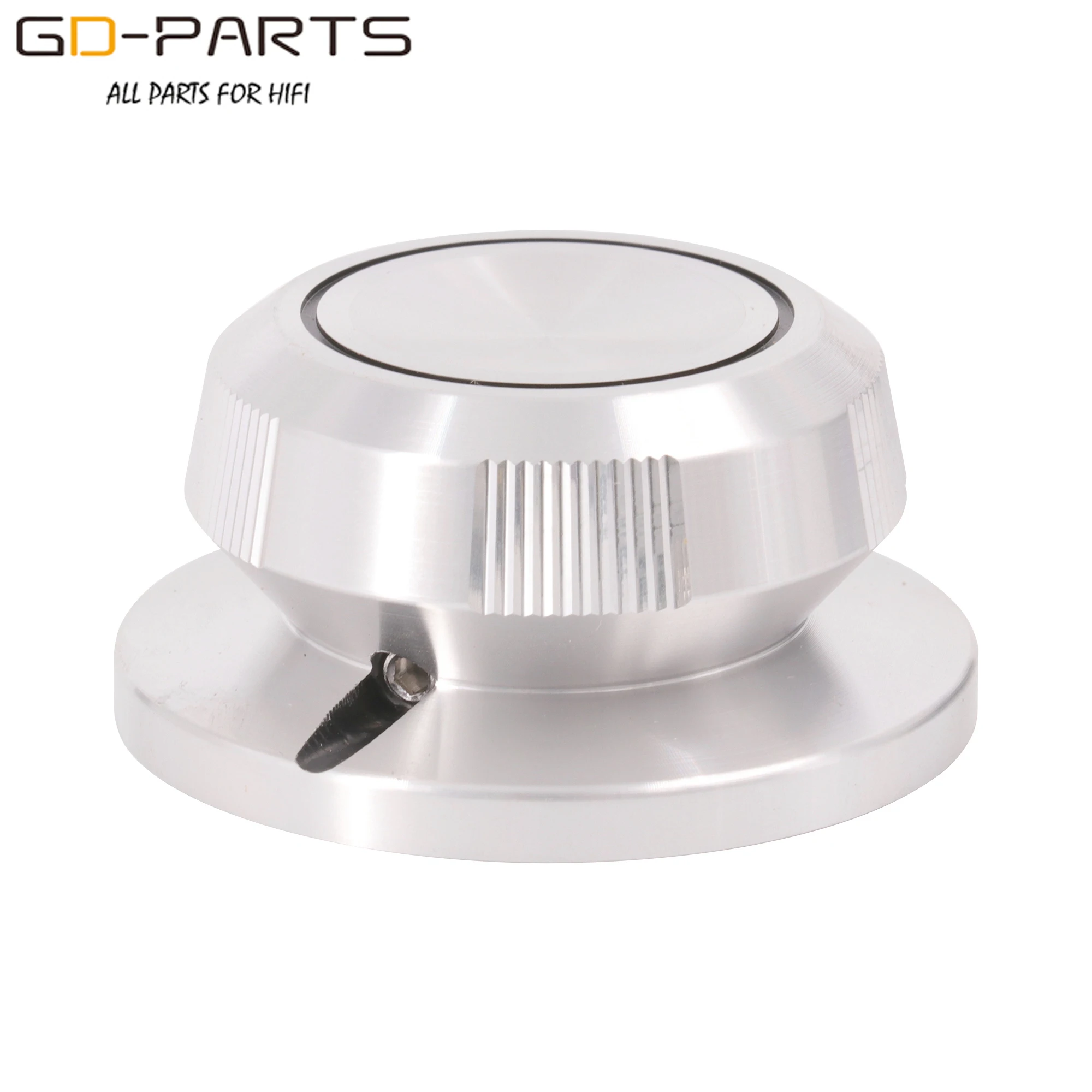 Sólido Full Aluminum Pointer Knob Grupo Hifi Áudio Faça Você Mesmo Potenciômetro Atenuador Rotary Button Cap mm Buraco Usinado 48 mm 23 mm - Image 4