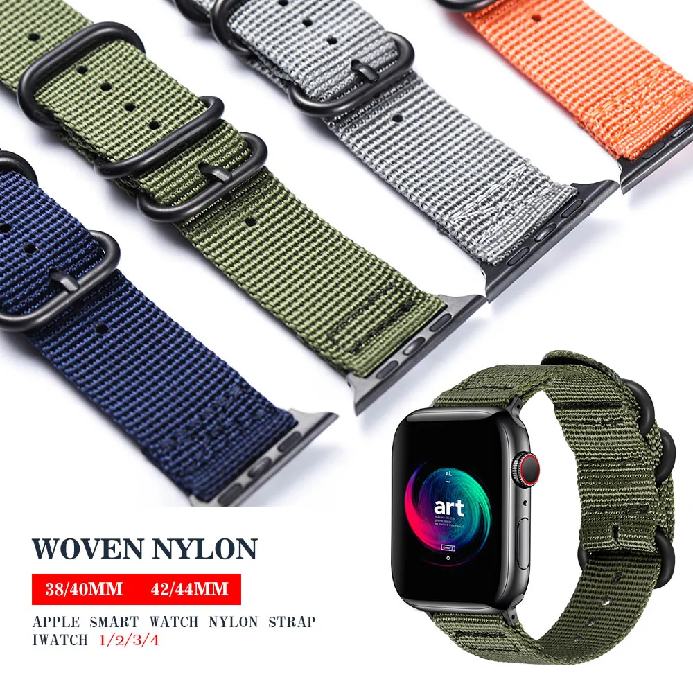 

Nylon Band for Apple Watch Series Sport Loop Bracelet strap for iwatch 4/3/2/1 42mm 38mm Wristband accessories