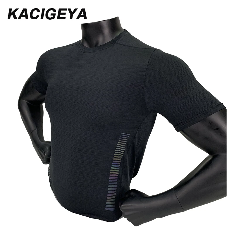Тренировочные футболки утягивающий Спортивный Бег Dri fit компрессионные с короткими рукавами тренировочные утягивающие Спортивная футболка