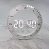 LED 3D Technology Luminous Digital Electronic Mute Wall Clock Temperature Date Multi Function Jump Second Clock Home Decoration 4