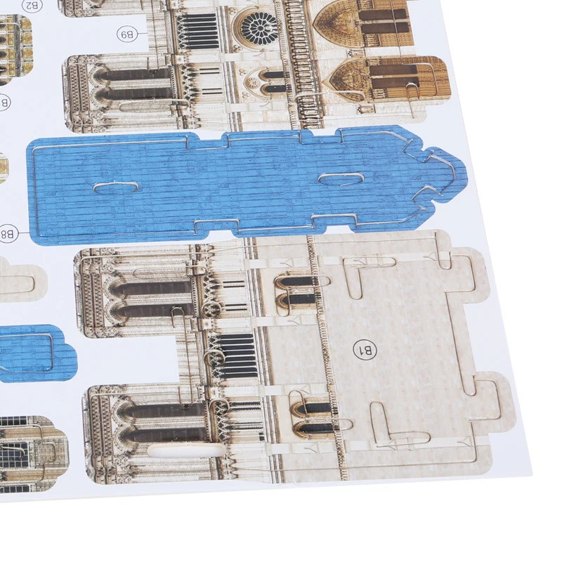 New Children DIY 3D Puzzle Model Puzzle Building Model Educational Wooden Puzzle Famous Spot Puzzles
