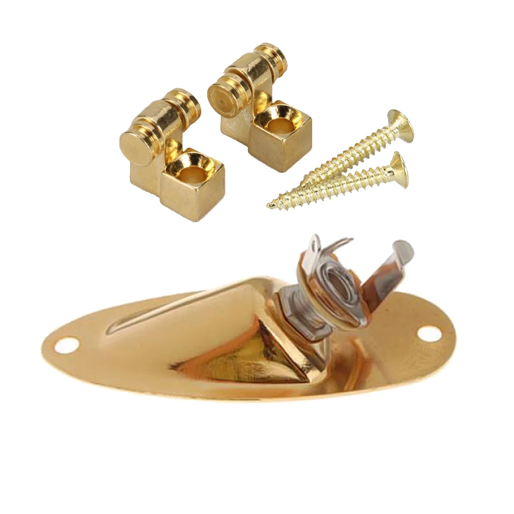 Electric Roller String Trees Retainer With Boat Jack Socket For Guitar Parts