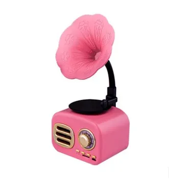 

Retro Bluetooth speakers gramophone Wireless speakers mini speaker support TF Card Radio колонка bluetooth for girlfriend gift