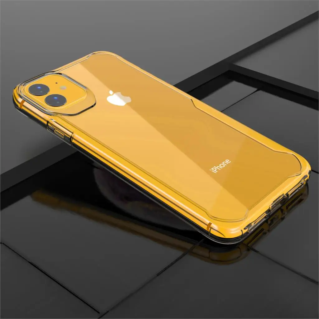 Для Apple iphone 11 Чехол Мягкий силикон+ прозрачный PC Броня Защитная задняя крышка Чехлы для iphone 11 Pro Max iphone 11 11Pro