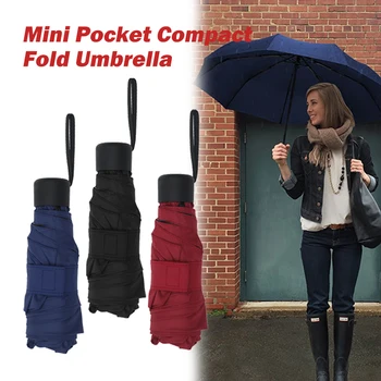 

180g Small Fashion Folding Umbrella Rain Women Gift Men Mini Pocket Parasol Girls Anti-UV Waterproof Portable Travel UMBRELLAS
