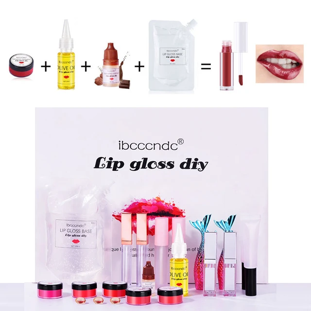 Hot Moisturizing Lip Gloss Making Kit Clear Lip Gloss Base Diy Raw Material  Tool Kit Shiny Glitter Lip Tints Handmade Cosmetic - AliExpress
