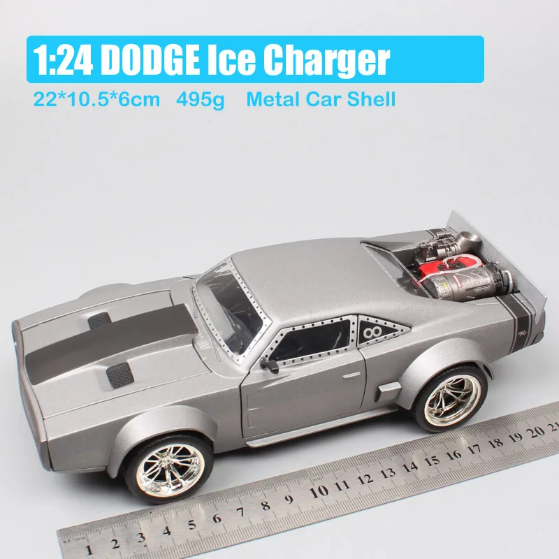 1/24 Jada classic dom's Dodge charger ice f8 фильм миниатюрные Diecasts& Toy транспортные средства металлические модели автомобилей весы игрушки для коллектора