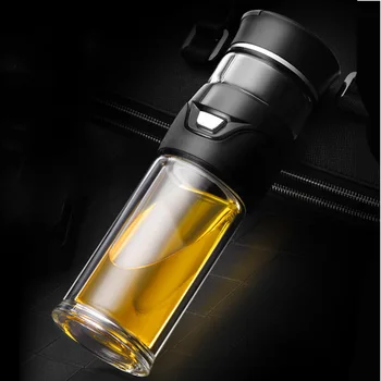 

Non Slip Outdoor Sports Easy Clean Tea Infuser Bottle With Lid Anti-scalding Heat-resisting Cycling Running Water Separation