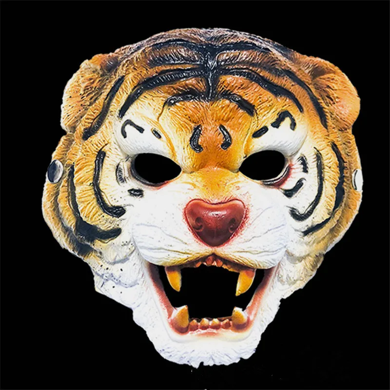 Maschera Di Tigre Spaventosa Mascaras De Eva Realista Maschere Di Travestimento Festa Di Halloween Cosplay Maschera Animale Gioco Di Ruolo Accessori P