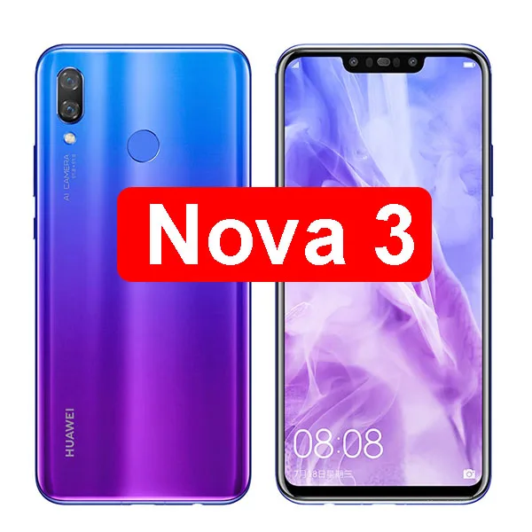 2 шт Защитное стекло для huawei nova 3 3i 2 2i закаленное защитное стекло nova 3 nova 2 i защитное бронированное nova 3i nova 2i hauwei huavei - Цвет: nova 3