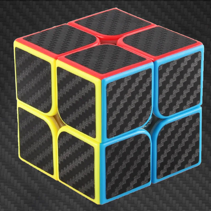 3x3x3 Профессиональный Магический кубик из углеродного волокна, скоростные кубики, головоломка, нео куб, Магический кубик, наклейка для взрослых, антистрессовые игрушки для детей - Цвет: 2x2x2