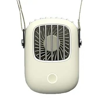 

Kids Mini Handheld Fan 3 Gears Adjustable Hanging Neck Cooling Fan USB Charging D0AF