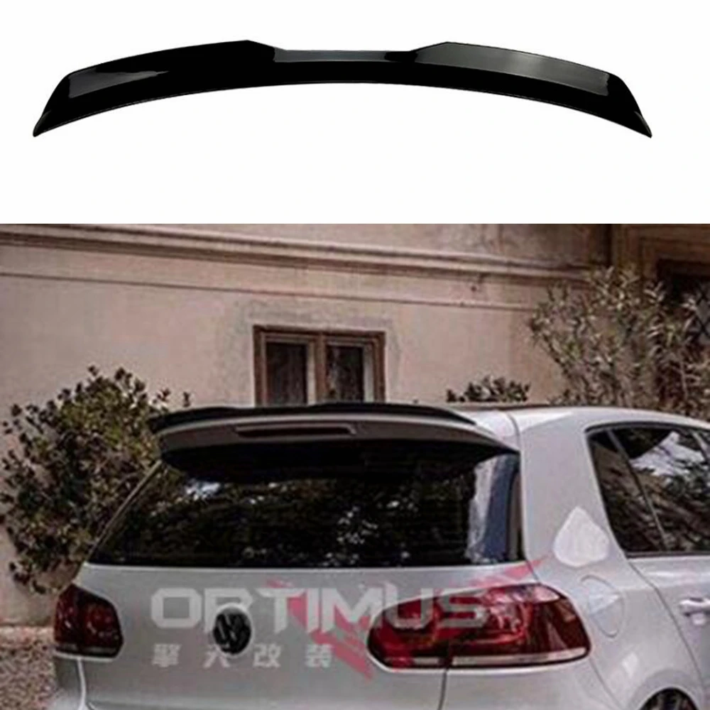 Spoiler Sul Tetto Posteriore In Fibra Di Carbonio Stile Maxton Nero Lucido Per Volkswagen Golf 6 Gti R 2013-2020