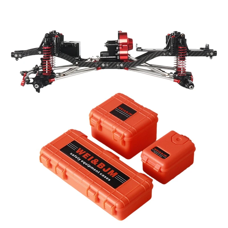 

Cnc Aluminum and Carbon Frame Body for Rc Car 1/10 Scx10 Scx10 Ii 90046 90047 Chassis 313Mm Wheelbase Vehicle Tracked Car Parts