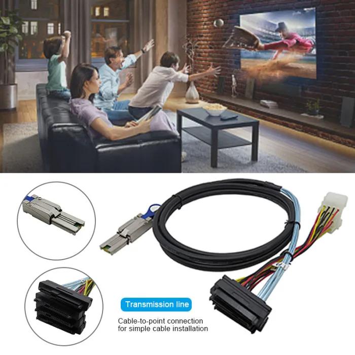 Серверный кабель передачи данных MINI SAS 26P к Minisas 29P power SFF-8482 VDX99