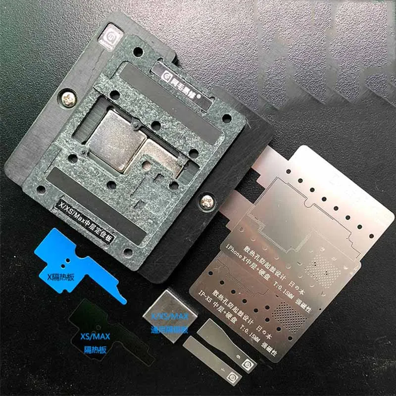 for X XS AMAOE для iPhone XS XSMAX X средний слой/средняя рамка/материнская плата BGA реболлинг Магнитная платформа припоя Ремонт Аксессуары - Цвет: for X XS