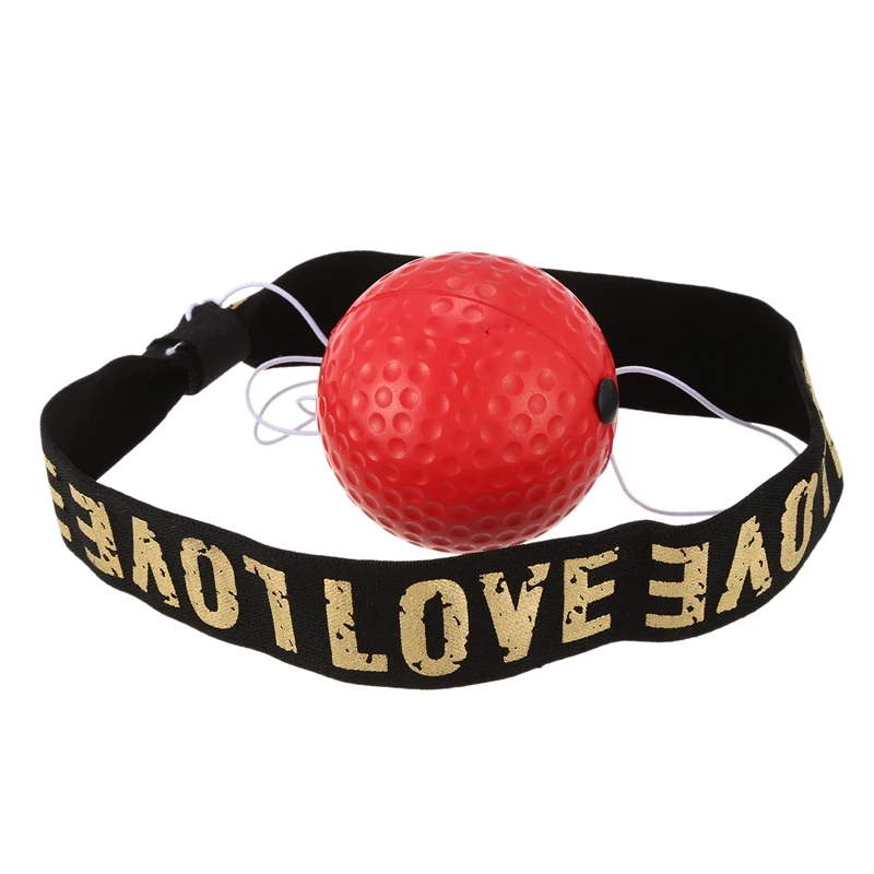 

Boxing Reflex Speed Punch Ball Sanda Boxer Raising Reaction Force Hand Eye Training Set Stress Reaction ball red