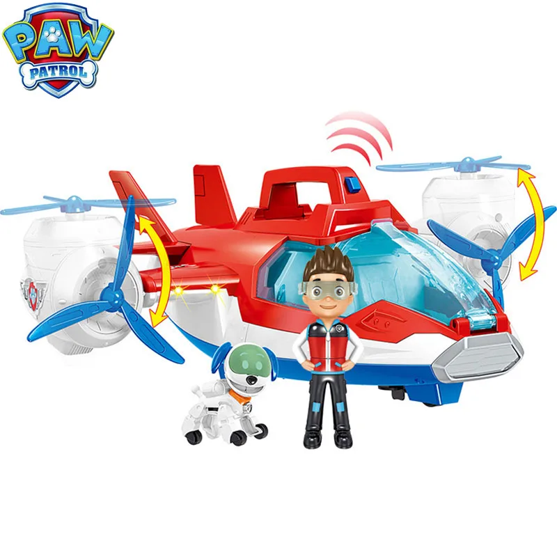 

Paw Patrol Toys Set Air Patrol Aircraft Boat Bus Dog Ryder Captain Robot Dog Action Figures Toys for Children Christmas Gift D65