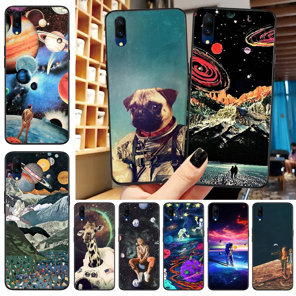BaweiTE Trippy Art aesthetic Space astronaut Design Phone Cover For VIVO X23 Magic X21 20 30 X21UD X20 21 9S 9 Plus X play 6 | Мобильные
