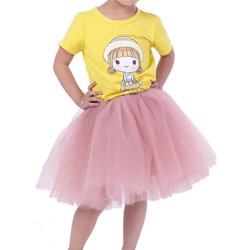 Kids Rose Модные женские туфли для взрослых 7 слоев фатина кружевная юбка с тюлем пол для девочек балетное платье принцессы с юбкой-пачкой для девочек юбка для танцев бальное платье юбка Для женщин однотонные vestidos - Цвет: Kids Rose
