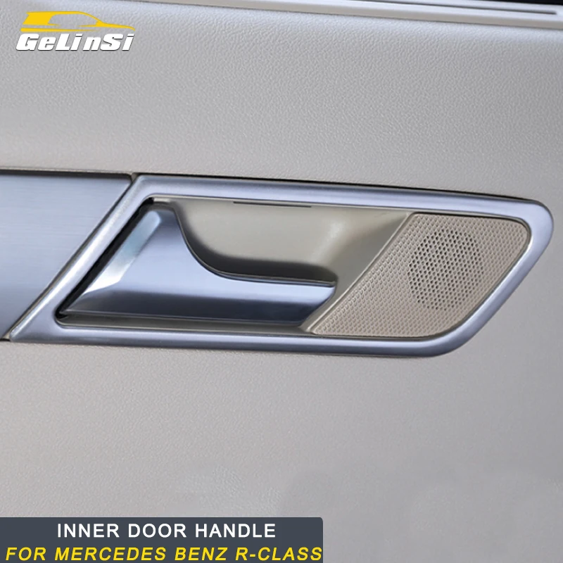 Gelinsi для Mercedes Benz R-Class- автомобильный стайлинг внутренняя дверная ручка крышка чаши отделка рамы наклейка интерьерные аксессуары