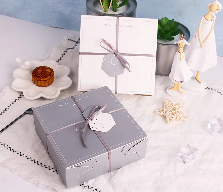 2 Size Kraft Paper Cake Box Party Gift Packing Box Cookie/Candy/Nuts Box/DIY Packing Box 100pcs/lot Free shipping