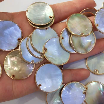 

3pcs Natural Shell Pendants & Necklace Mother of Shell Pendants for Jewelry Making Diy Necklace beautiful accessories 25x25mm