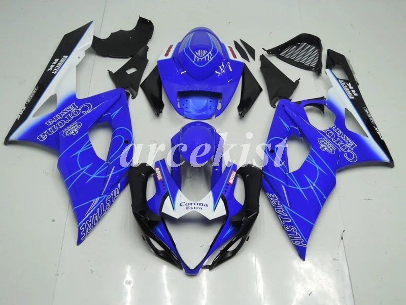 4 бесплатных подарка ABS обтекатели комплект подходит для SUZUKI GSX-R1000 K5 2005 2006 05 06 gsxr1000 Кузов Набор на заказ короны синий