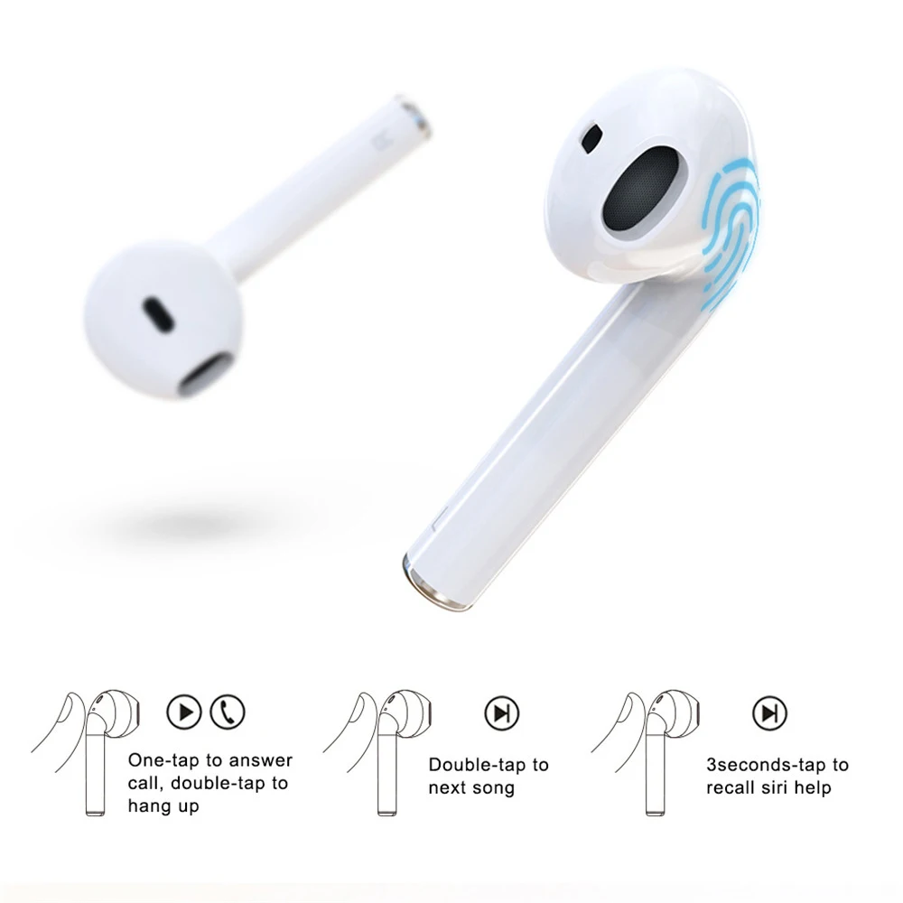iDiskk мини наушники-вкладыши TWS наушники Bluetooth 5,0 наушники Беспроводной hi-fi звук Спорт сенсорный Управление с зарядный Чехол для мобильного телефона