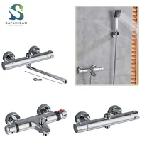 Thermostatic Shower Faucet Mixing Valve Thermostatic Faucets Shower Bathroom Combination Water mixer Bathtub Faucet with handle 1