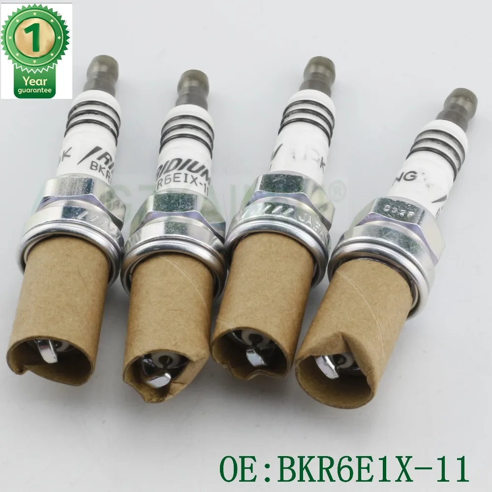 4 шт. Авто свечи зажигания OEM BKR6E1X-11 для T-OYOTA LEXUS