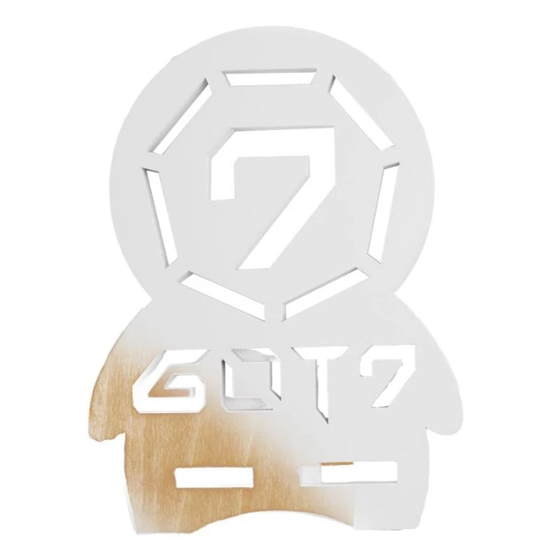 1 шт. Kpop GOT7 деревянная подставка держатель ленивый Настольный складной универсальный мобильный держатель для телефона легко носить с собой кронштейн для телефона - Цвет: PA2931